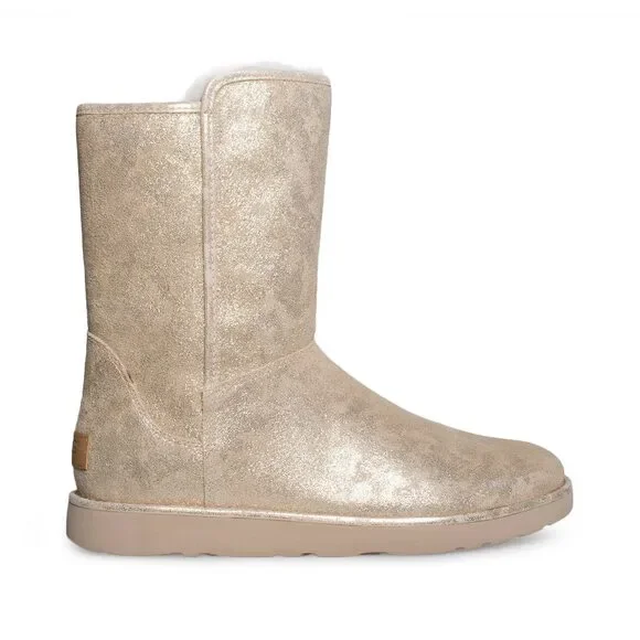 UGG Shoes Ugg Abree Short Ii Stardust Metallic Gold Boots
